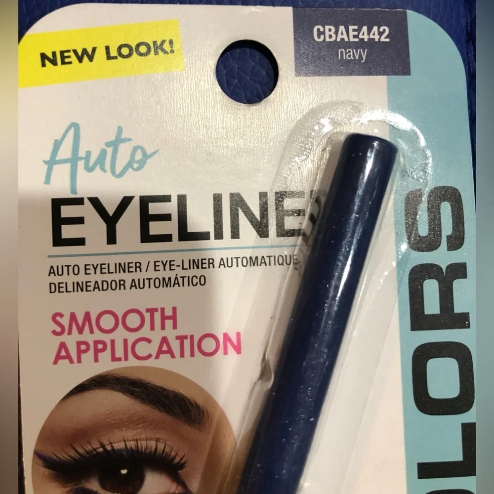 3pack smudge proof smooth application black & navy auto eyeliner‎ bundle